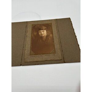 Vintage 1900s Cabinet Card Portrait Picture Anderson Studios Kearney ,Nebr. 4.50
